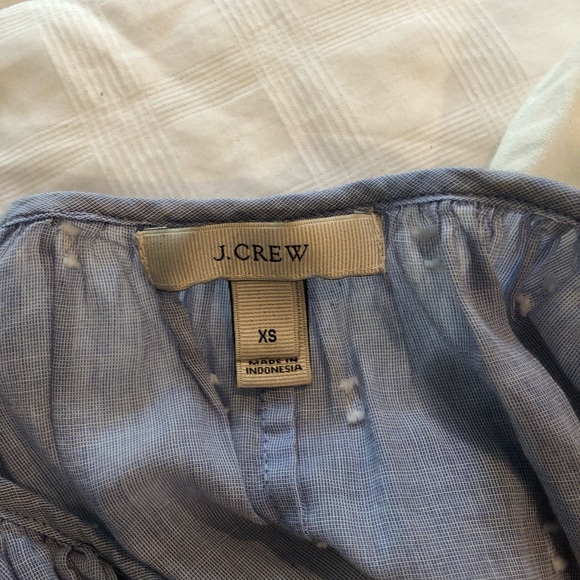 Jcrew Flowy Light Blue Pattern Tunic top - Picture 3 of 5